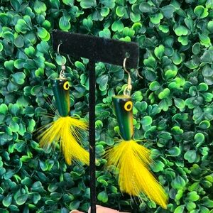 Handmade fish earrings